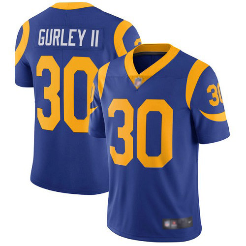 Los Angeles Rams Limited Royal Blue Men Todd Gurley Alternate Jersey NFL Football 30 Vapor Untouchable